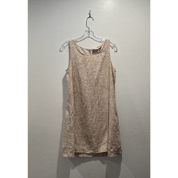 Cynthia Rowley Size Small Linen Dress Pockets Medallion Paisley Print Resort - Picture 1 of 9